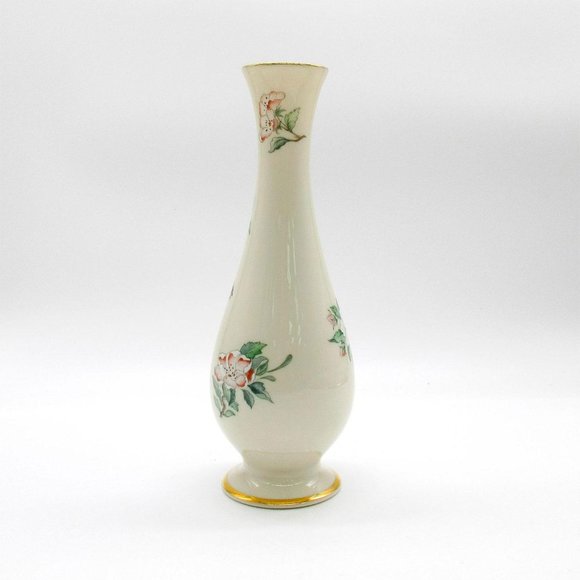 Vintage Lenox Serenade Bud Ivory Vase Beautifully Decorated, Made in USA - Picture 5 of 7